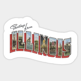 Greetings from Illinois Sticker